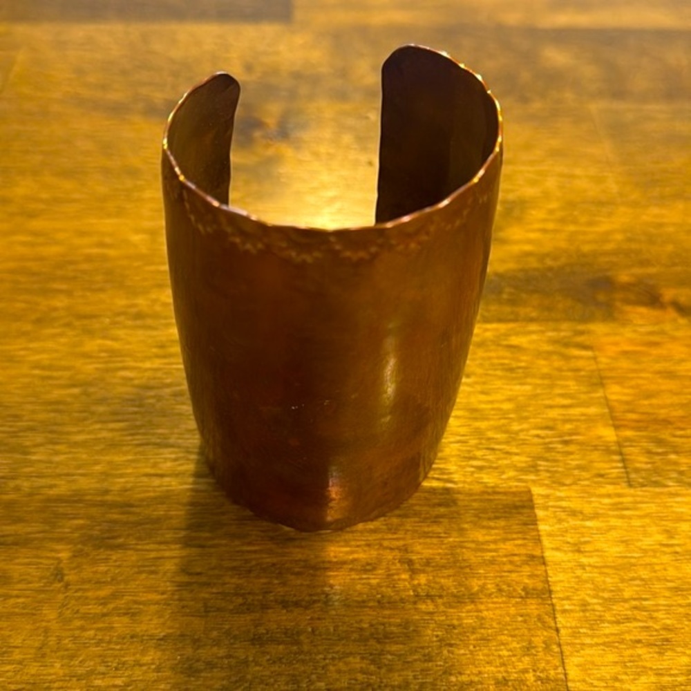Solid Copper Cuff, Handmade - Picture 7 of 8